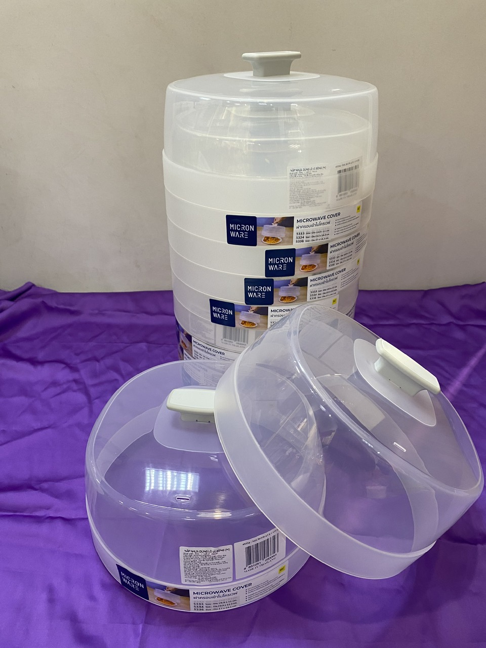 Bộ khay Nắp nhựa lò vi sóng mã 5304 + 5307 - Dùng cho lò vi sóng 23l trở lên - NK Thái Lan