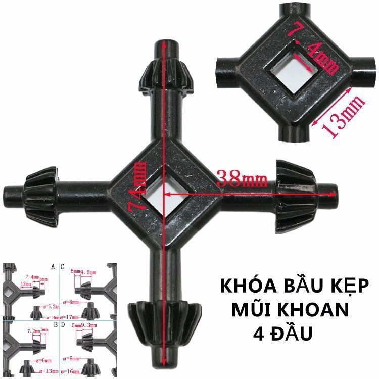 KHÓA BẦU KẸP MŨI KHOAN ĐA NĂNG