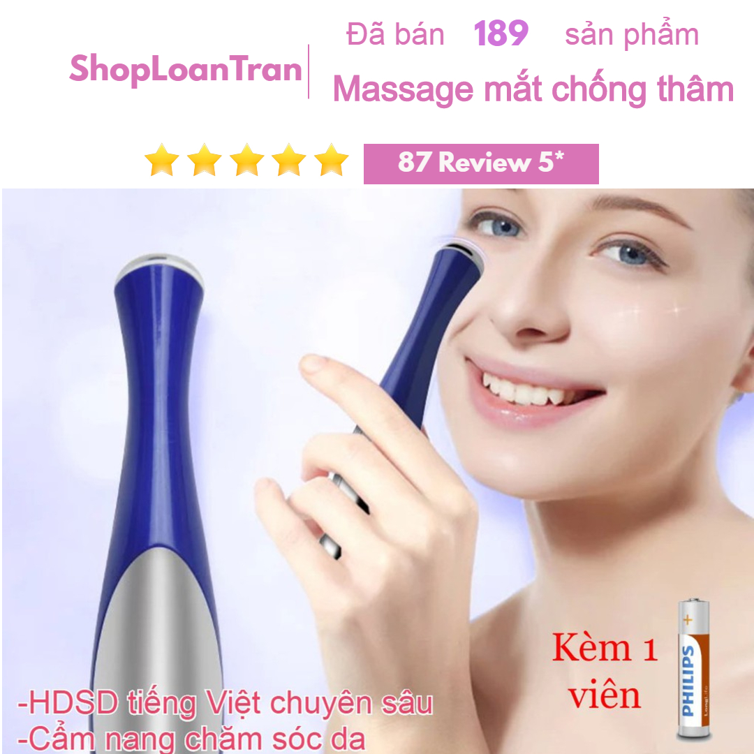 [HCM]Máy massage vùng da quanh mắt  xóa nhăn và thâm quần mắt