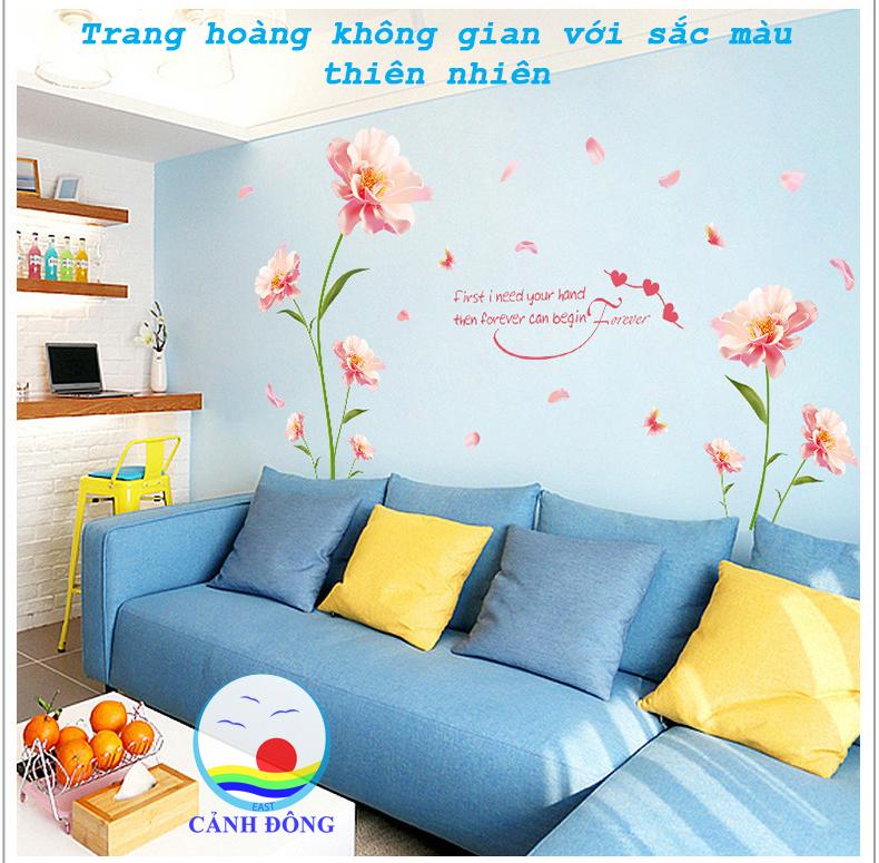 [HCM]Decal dán tường hoa lãng mạn và sang trọng