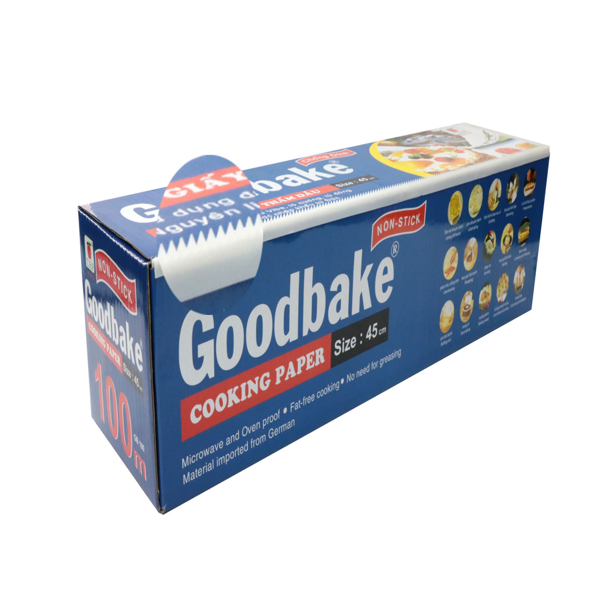 [GB100 – CÂY LỚN (45cm x 100m)] GIẤY NẾN NƯỚNG BÁNH [VN] GOODBAKE Baking Paper (thp-hk)