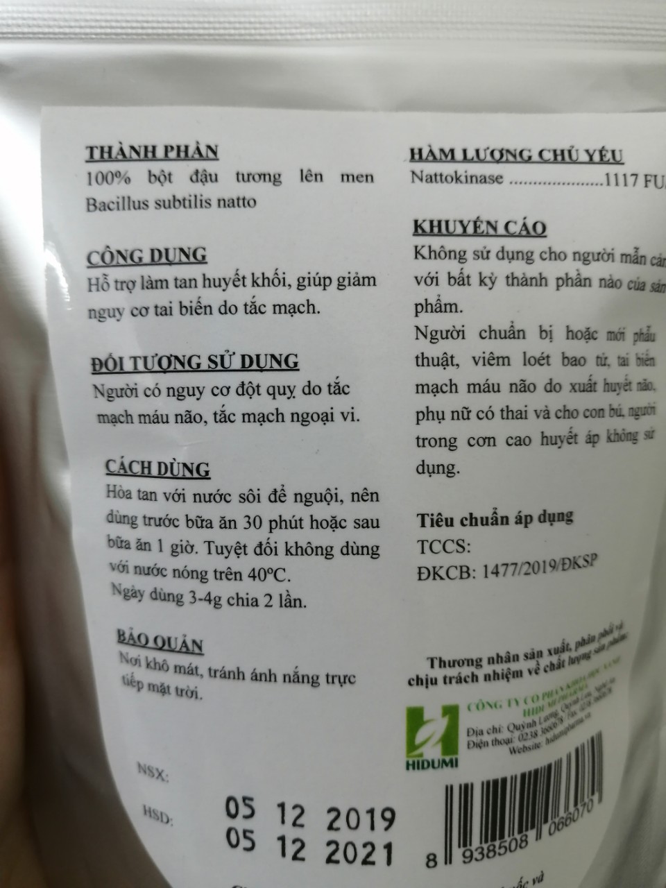 Bột đậu tương lên men NATTO KINAZA