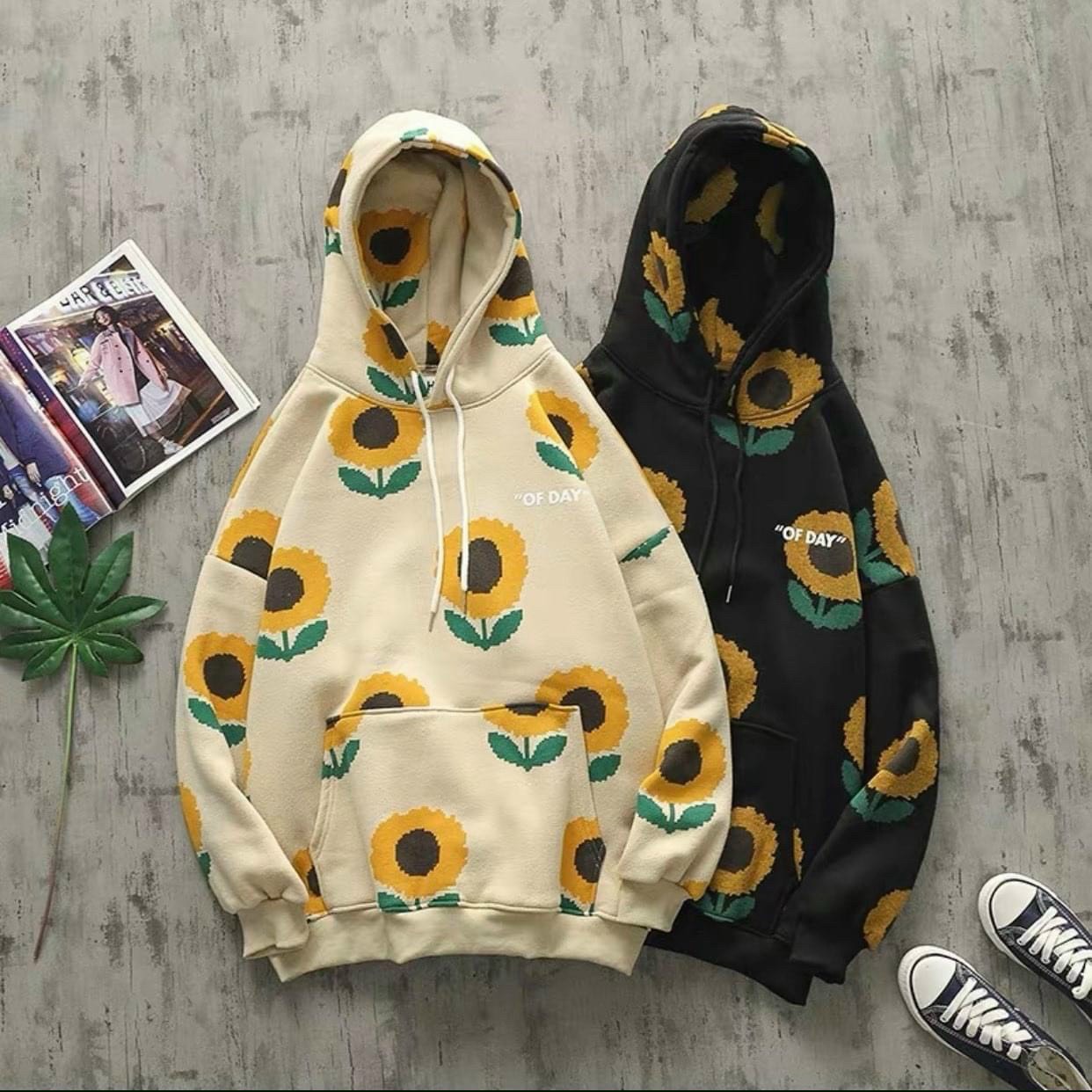 (Hot Trend 2021) Áo Khoác Hoodie Nỉ Nam Nữ, Áo Hoodie Form Rộng Phối Màu Trẻ Trung, in Họa Tiết iNAM Đáng Yêu Dễ thương ( NÓN 2 LỚP )