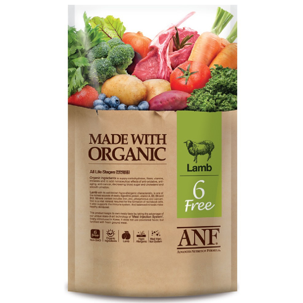(6kg) Thức ăn hạt hữu cơ dành cho chó ANF