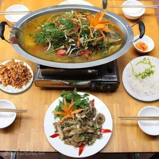 Khay cá chép om dưa