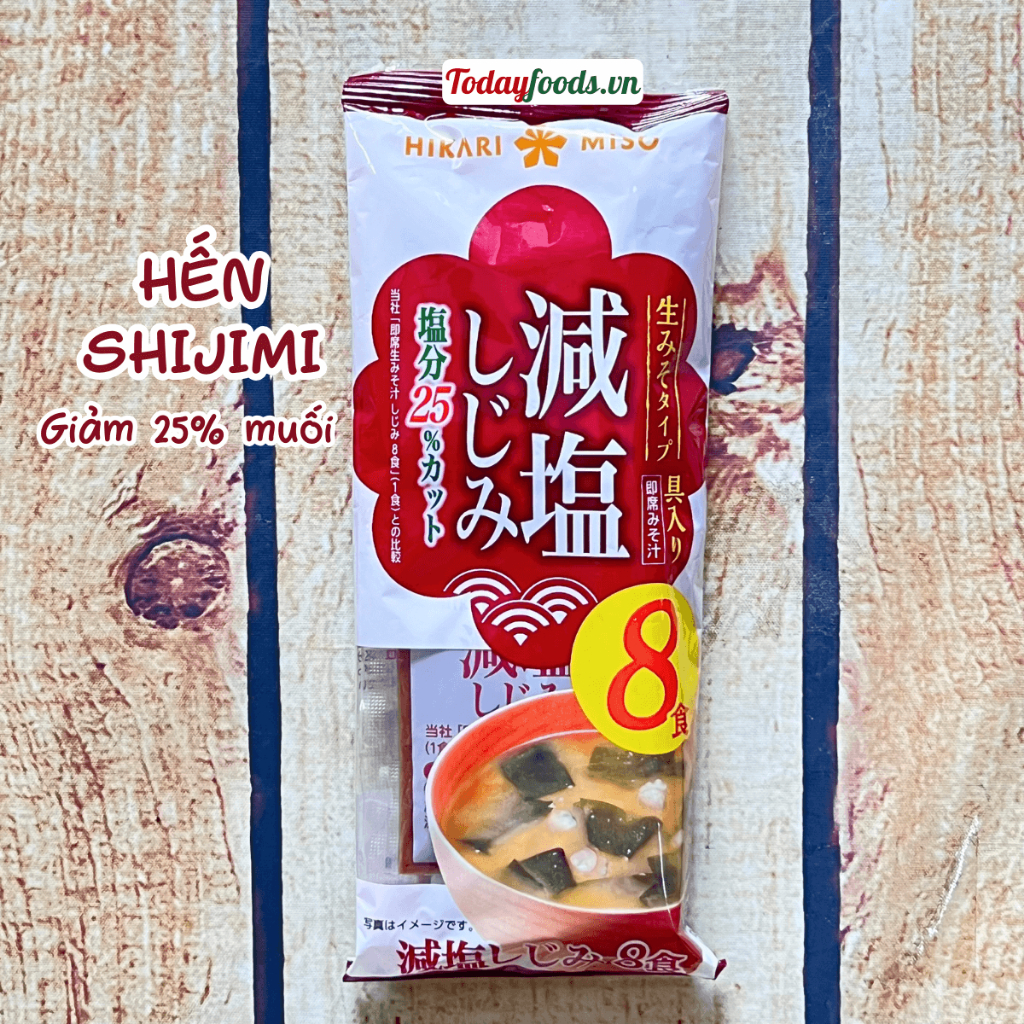 Súp Miso Ăn Liền Hikari Miso Nhật Bản – Hến / Sò Lụa / Rong Biển (8-12 gói)