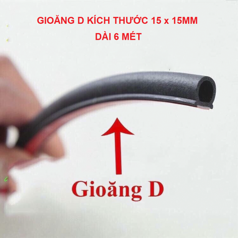 6 MÉT Ron, Doăng, Gioăng cao su D, chống ồn cánh cửa ô tô, cách âm, cách nhiêt, chống bụi bẩn, ngăn nước, phù hợp mọi loại xe (loại