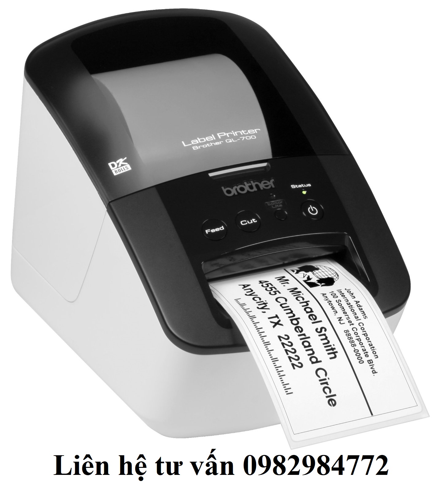 [HCM]MÁY IN NHÃN BROTHER QL-700 (Khổ nhãn 12mm - 62mm)