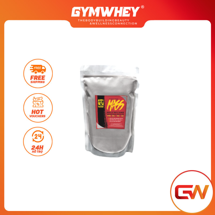 Sữa bột dinh dưỡng hỗ trợ tăng cân tăng cơ siêu tốc mutant mass 900gr