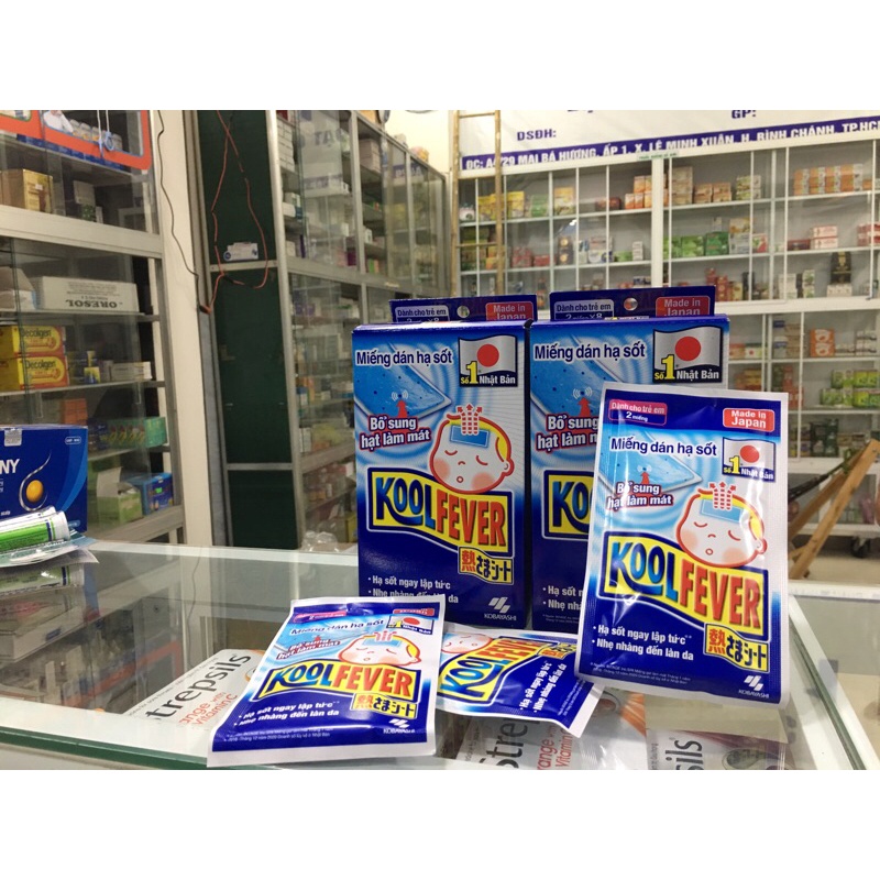 Dán hạ sốt trẻ em Kool Fever làm mát suốt đêm(1 bịch 2 miếng dán)