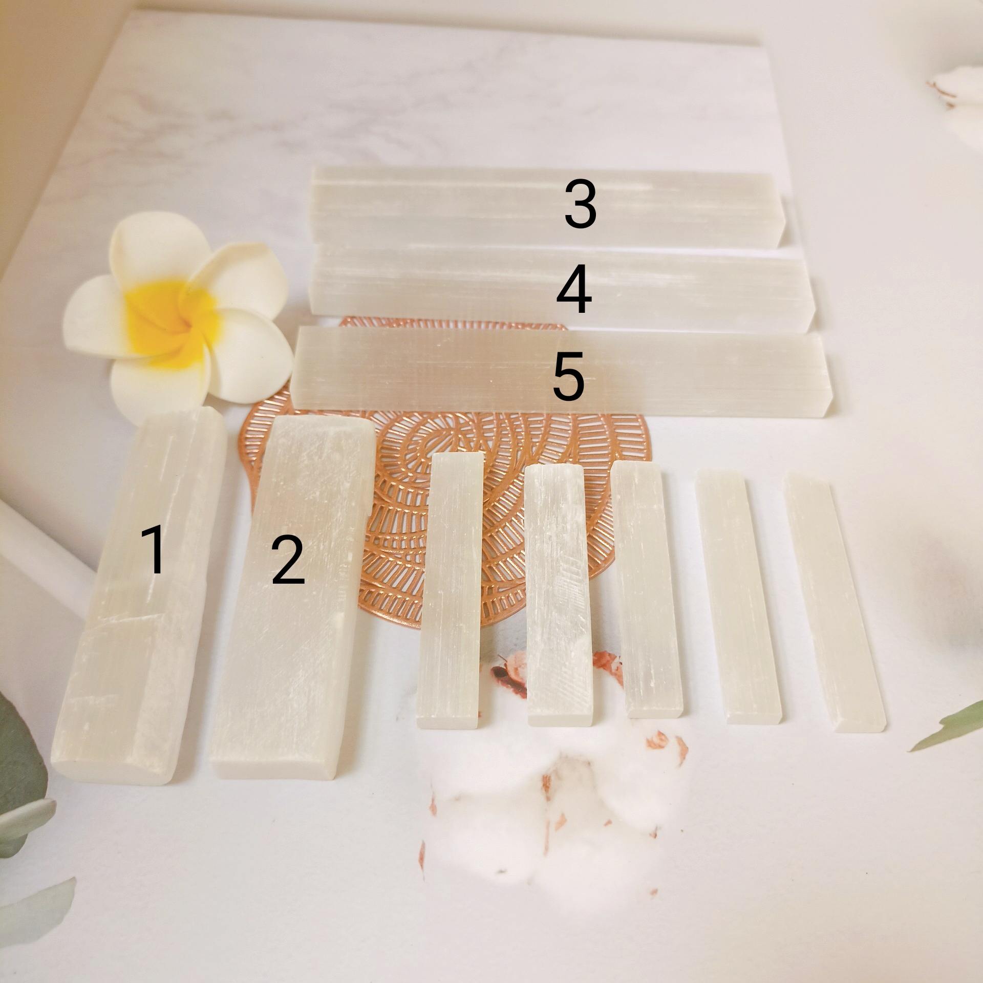Thanh Selenite đá thanh tẩy