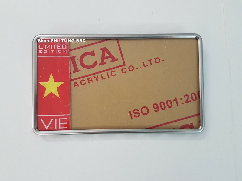 Biển số inox loại dài