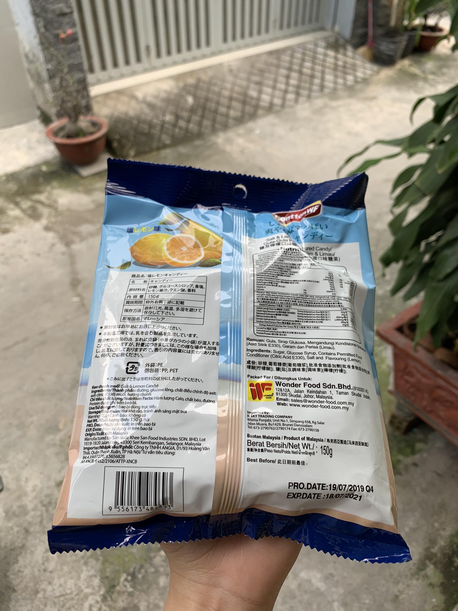 Kẹo Chanh muối Malaysia 150g - HSD T6/2021