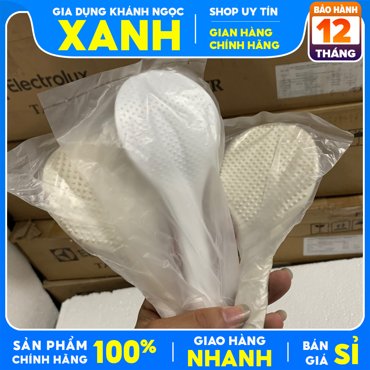 2 Muỗng xới cơm - Thìa xới cơm - sl 2 cai