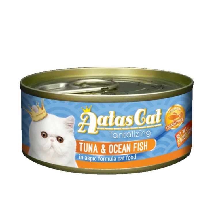 Pate cho mèo Aatas Cat nhiều vị lon 80gr