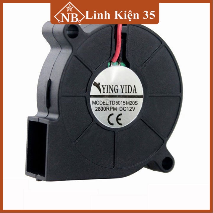 Quạt sên 12VDC 5x5x1.5cm - tốc độ lớn, siêu khỏe