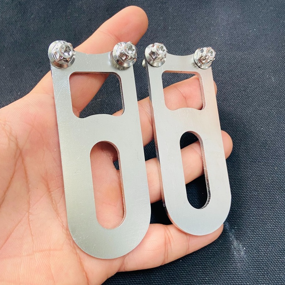 [HCM]Nẹp gắp INOX CNC kèm ốc salaya sử dụng cho xe SONIC SATRIA FUTURE 125i EXCITER