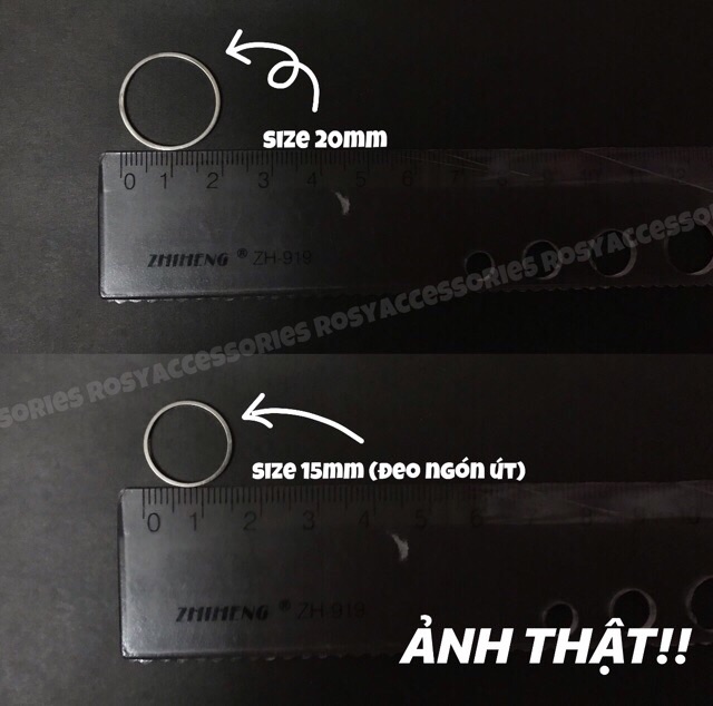Nhẫn Tròn Basic V Bts
