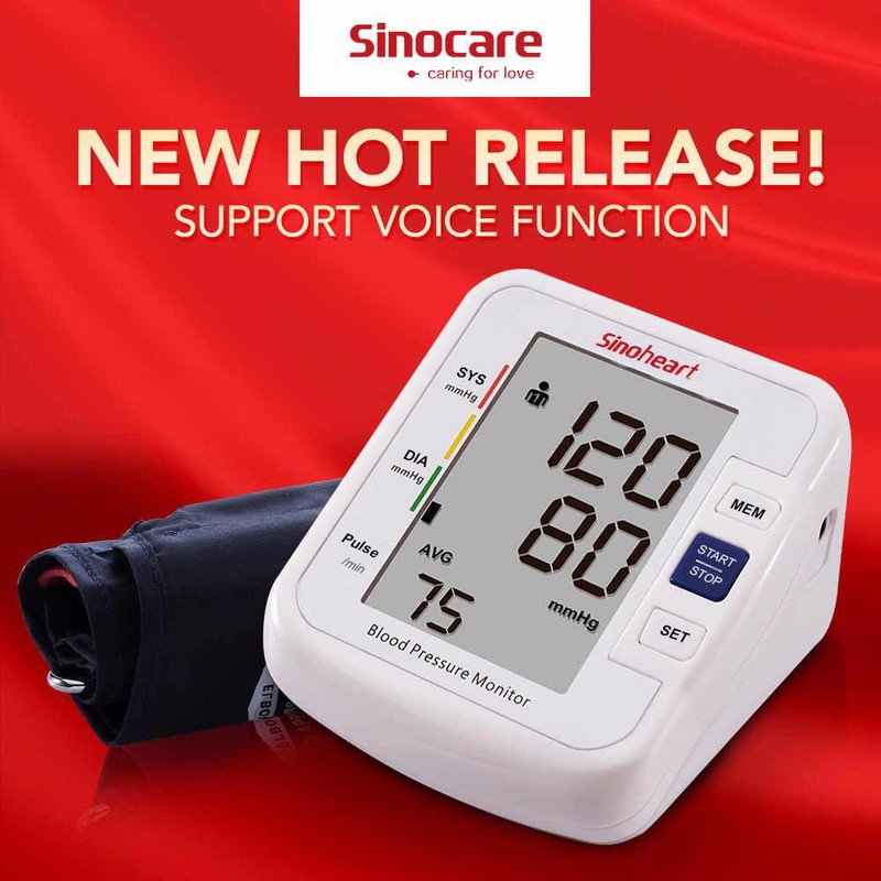 Máy đo huyết áp bắp tay Sinoheart BA-801 - Sinocare Công nghệ Đức