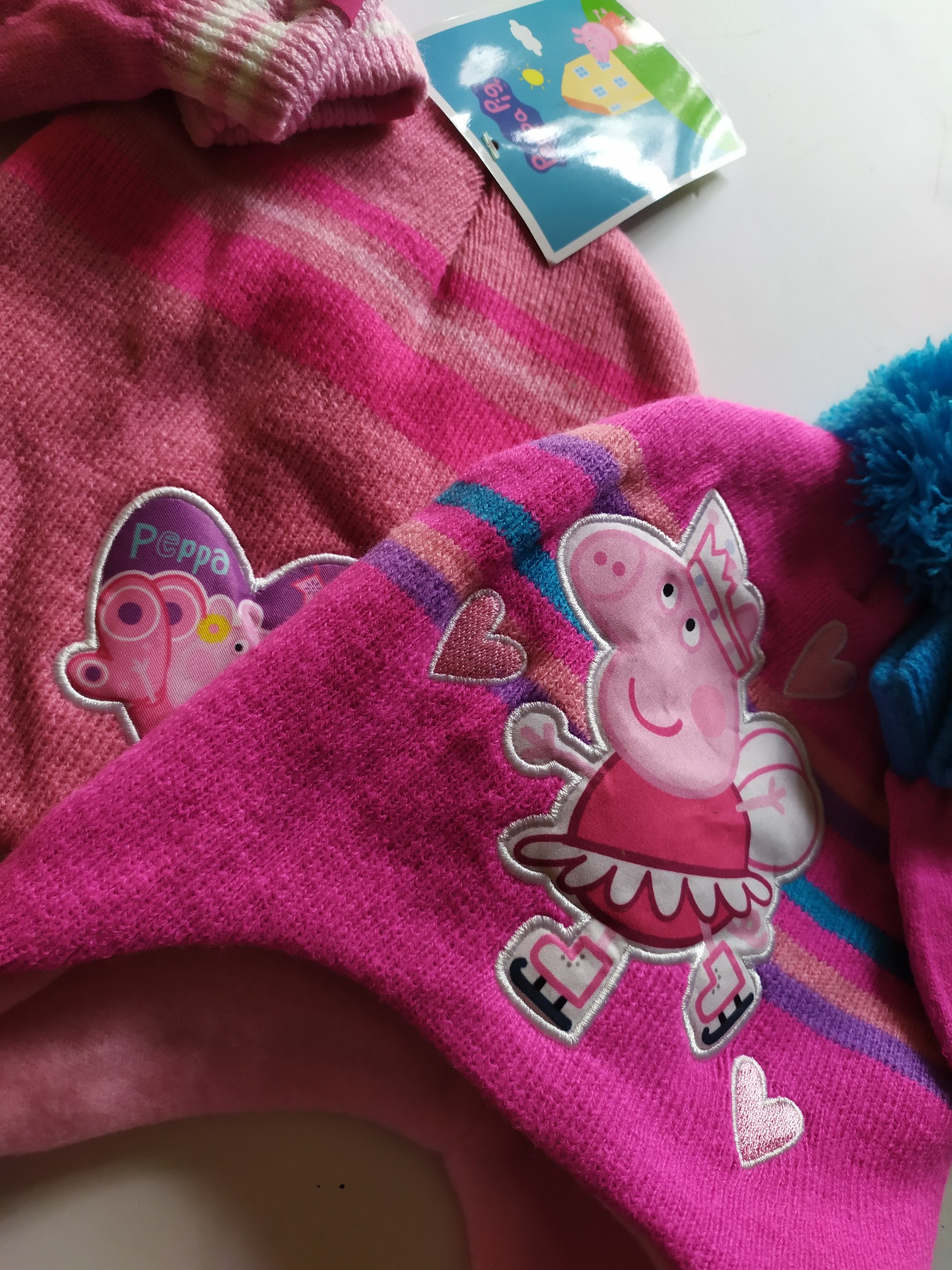 Mũ len Peppa pig dư xịn cho bé 1-4 tuổi