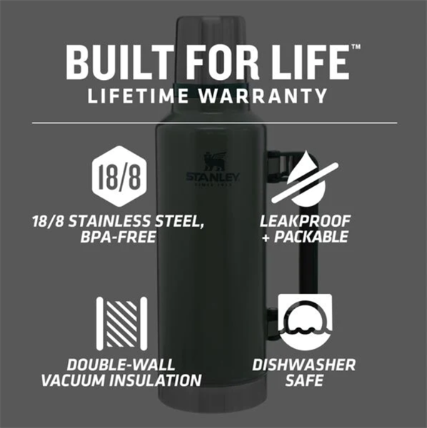 [HCM]Phích Giữ Nhiệt Stanley Classic Vacuum Bottle 1.4l