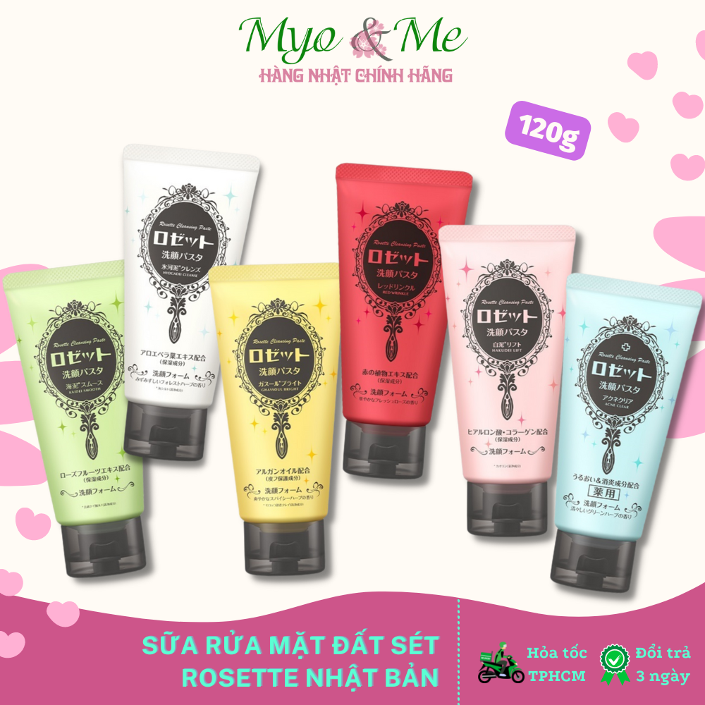 Sữa Rửa Mặt Rosette Nhật Bản từ đất sét