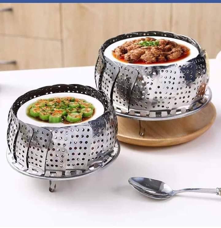 Vỉ Hấp Inox Có Chân Đa Năng