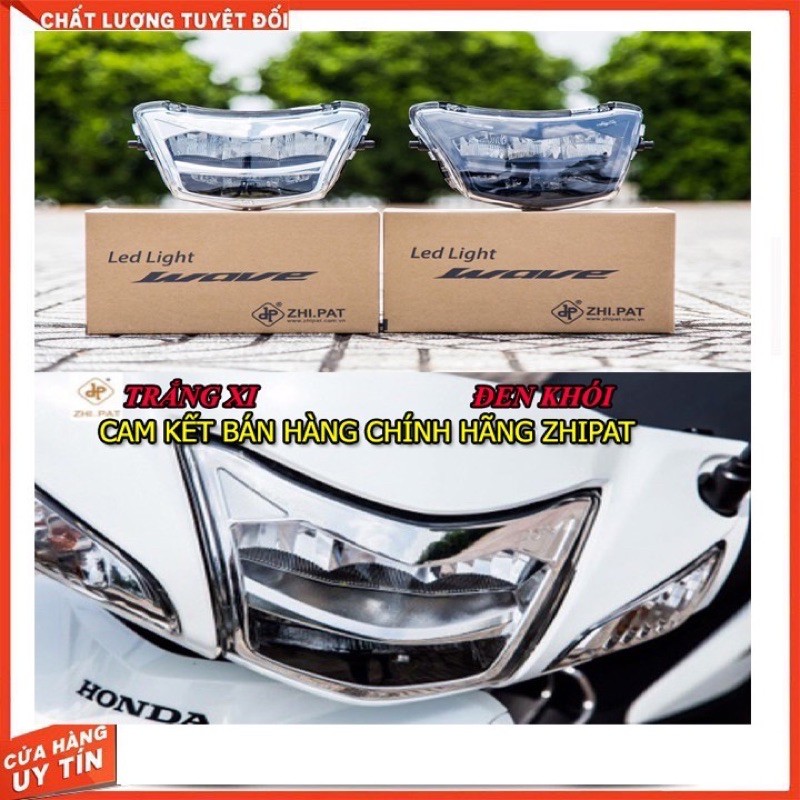 Chóa đèn pha led 2 tầng ZHI.PAT wave@110 rs100