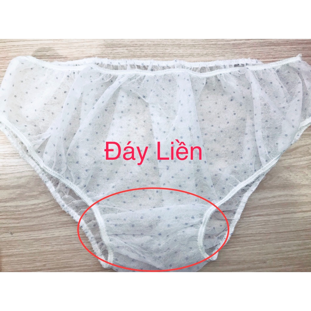 Combo 5 Gói Quần Lót Giấy Happy Days Xanh 1 gói 5 chiếc (MSP: Đáy Liền - 1lớp đáy, Đáy Cotton - 2lớp đáy, Lưng Ren - 2lớp đáy)