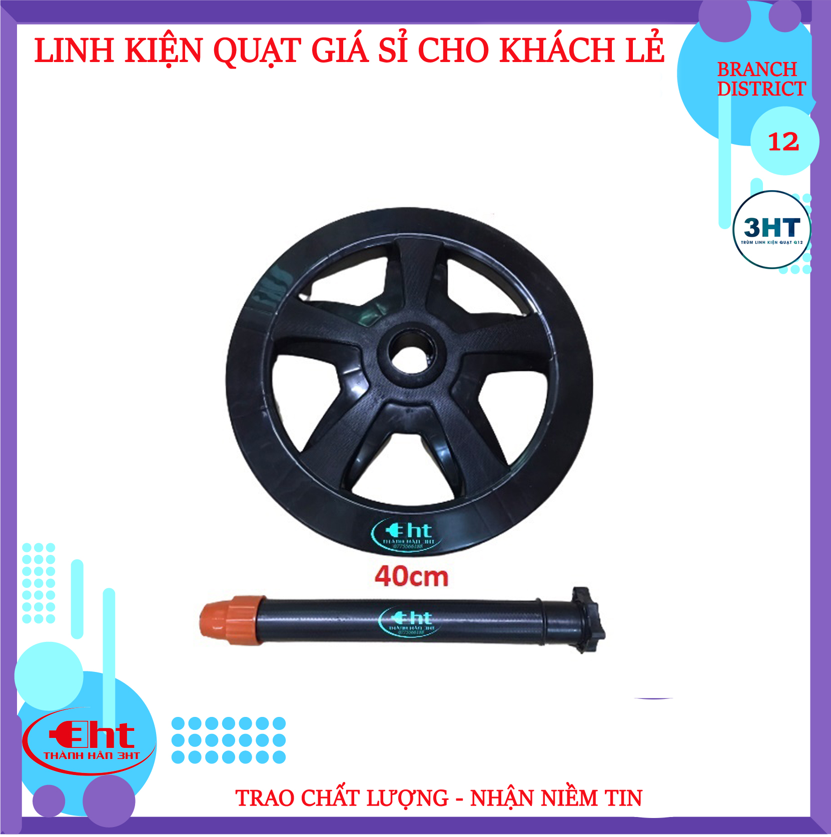 Mâm đế trụ quạt, chân quạt B3,B4, B5
