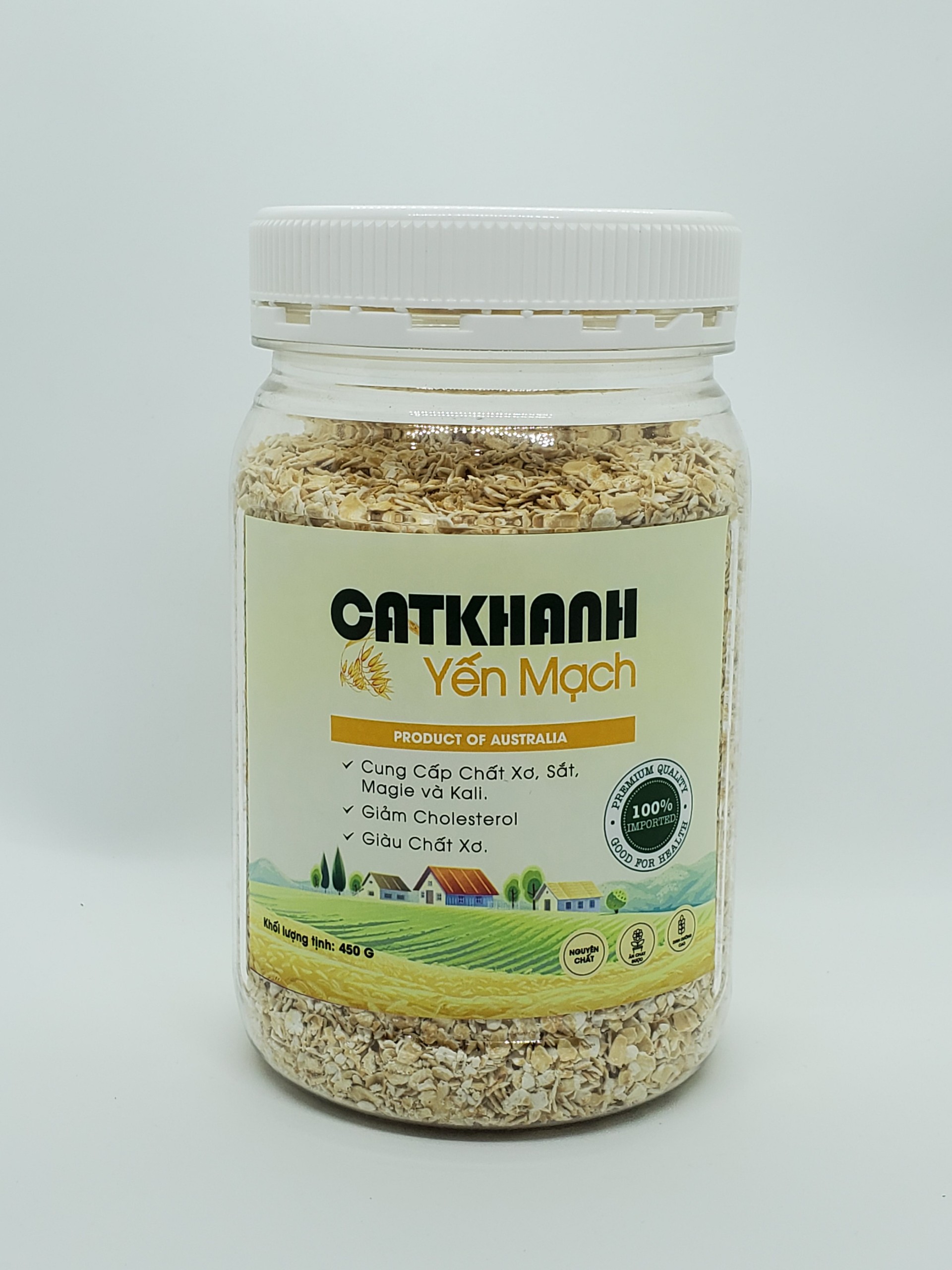 Yến mạch Natural Cát Khánh hũ 450gr