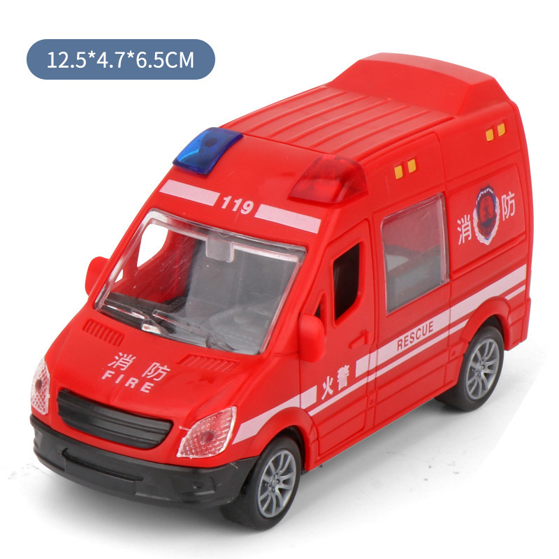 Xe ô tô đồ chơi cảnh sát cứu thương mô hình cứu hoả thích hợp cho bé trai