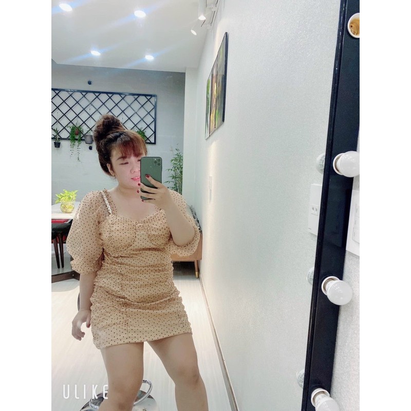 [HCM]Đầm Cúp Bi #Bigsize 60KG Đến 90KG