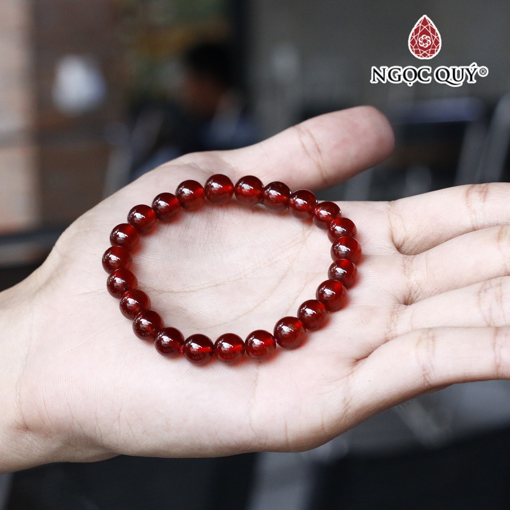 Vòng Tay Đá Garnet Aaa - Ngọc Quý