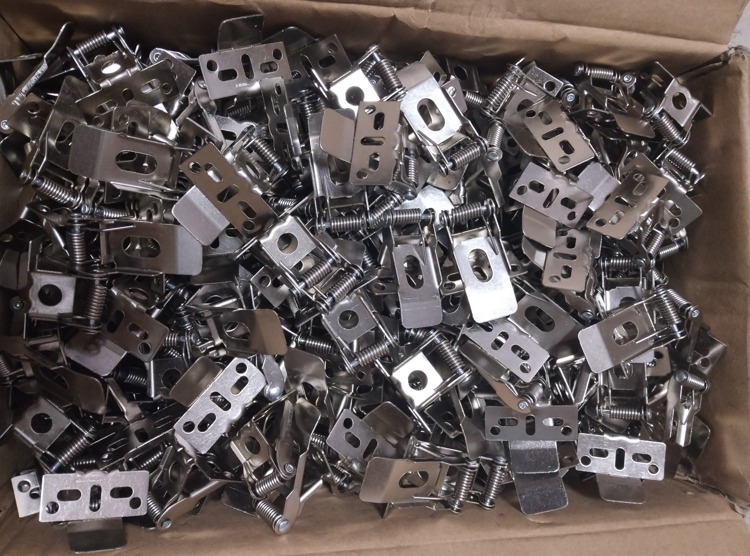 Bộ 4 Tai kẹp đèn panel inox loại to