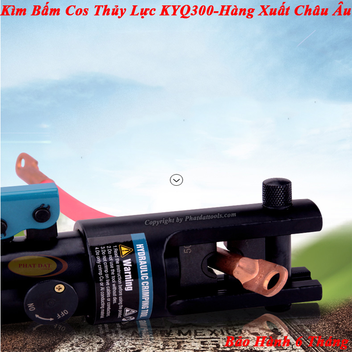Kìm bấm cos thủy lực KYQ300