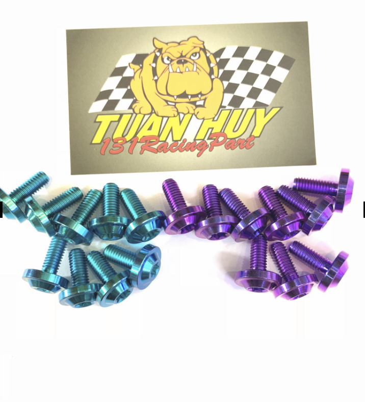 (10 Con) Ốc Titan Gr5 6li10 6li15 6li20 Dù Dày Gắn Nhiều Vị Trí Trên Xe  Dễ Lắp Ráp Sử Dụng.