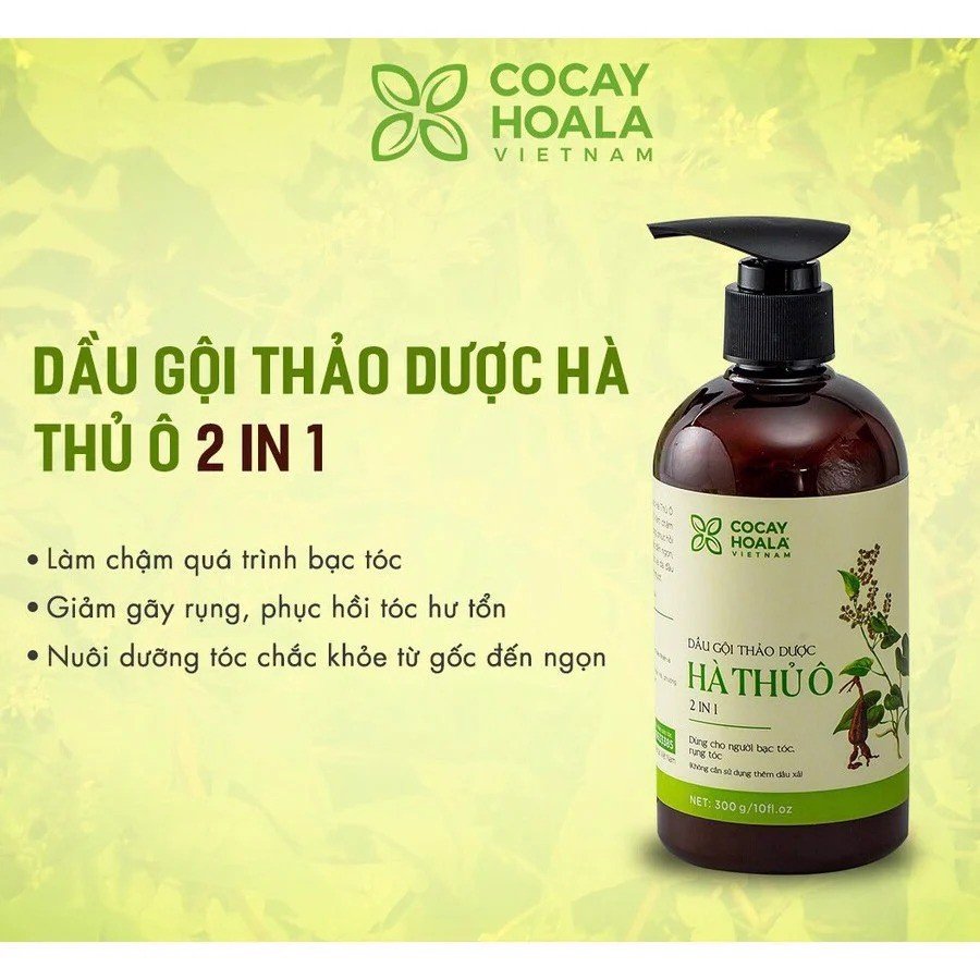 ( GIÁ SỈ ) Dầu gội thảo dược Hà Thủ Ô 500ml