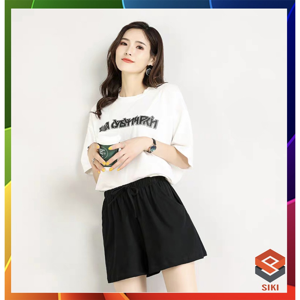 Quần sooc đũi vải cạp chun cho nữ SN136