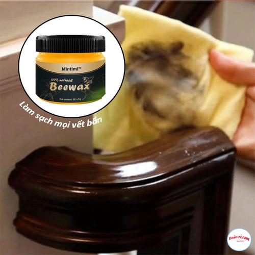 Sáp ong lau gỗ siêu sạch, SÁP ONG BEEWAX - SÁP LAU GỖ - LÀM MỚI ĐỒ GỖ