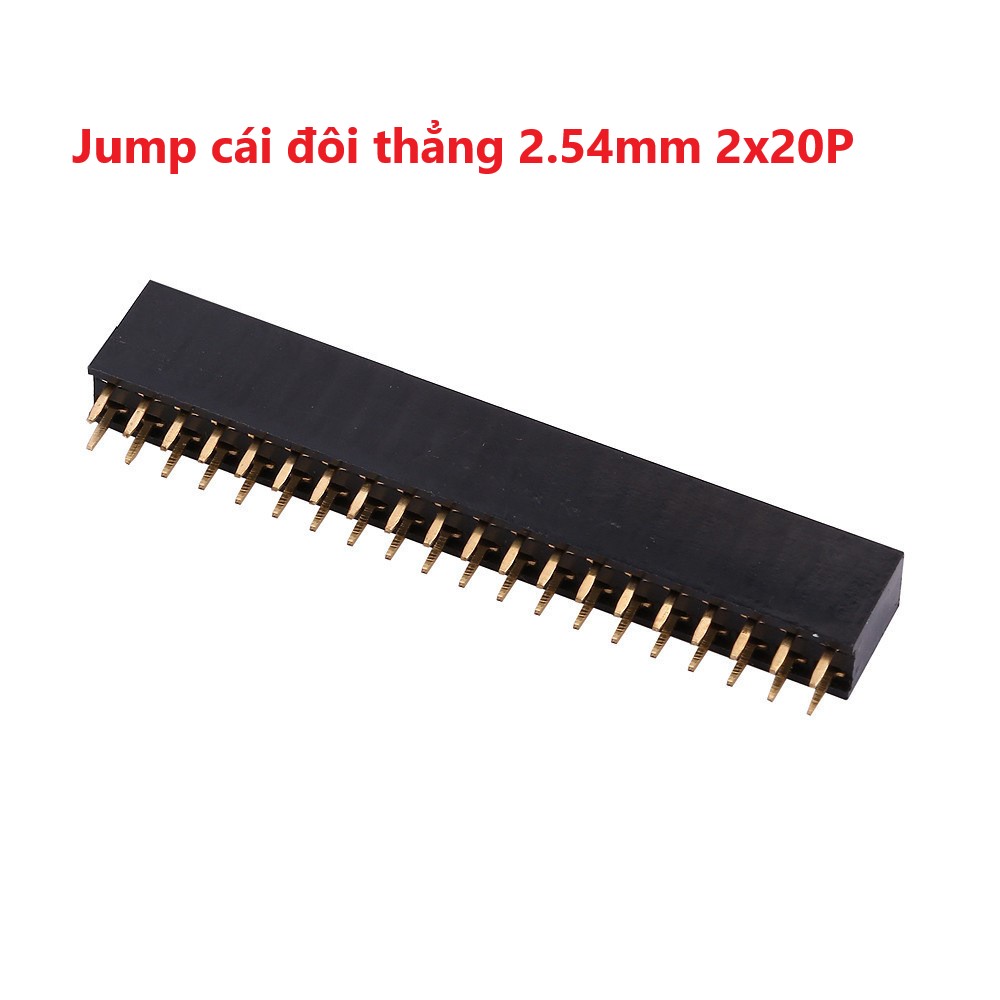 Jump cái đôi thẳng 2.54mm 2x5p, 2x10p, 2x20p, 2x40p