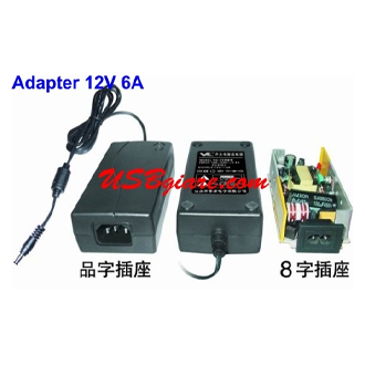 ADAPTER 12V 6A ĐẦU 5.5MM CHO LED LCD CAMERA