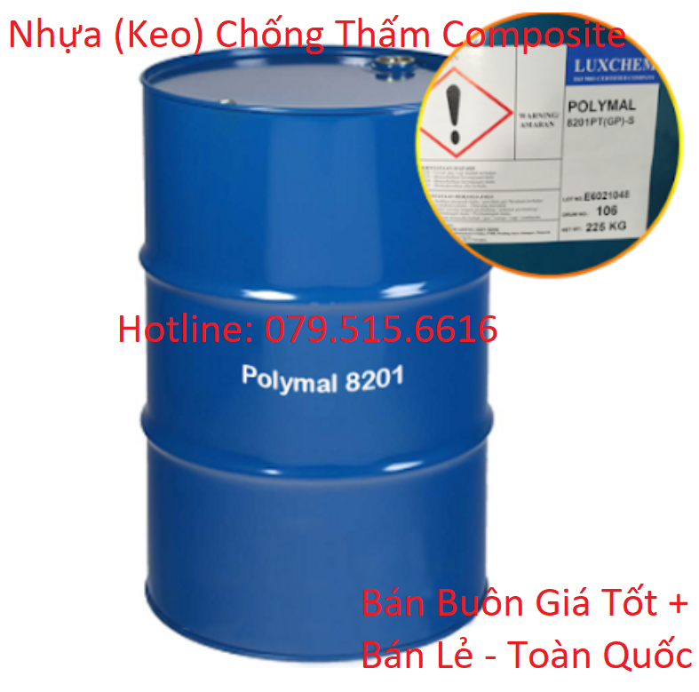 Nhựa (Keo) Chống Thấm Composite (1Kg) + Chất Đóng Rắn (tỉ lệ tương ứng theo lượng nhựa) - Combo