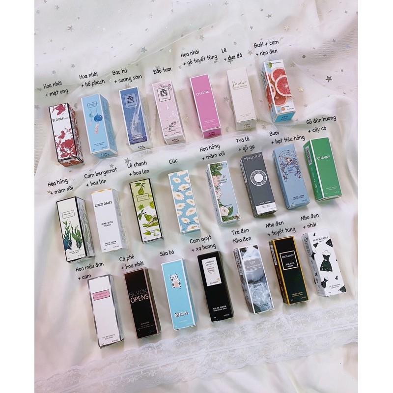 Lọ nước hoa thử mini 3ml kèm vòi xịt