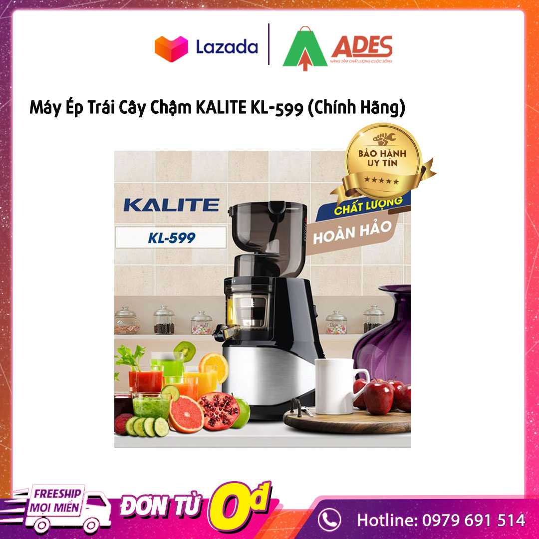 [HOT MÙA HÈ] Máy Ép Trái Cây Chậm KALITE KL-599 - BH 3 Năm