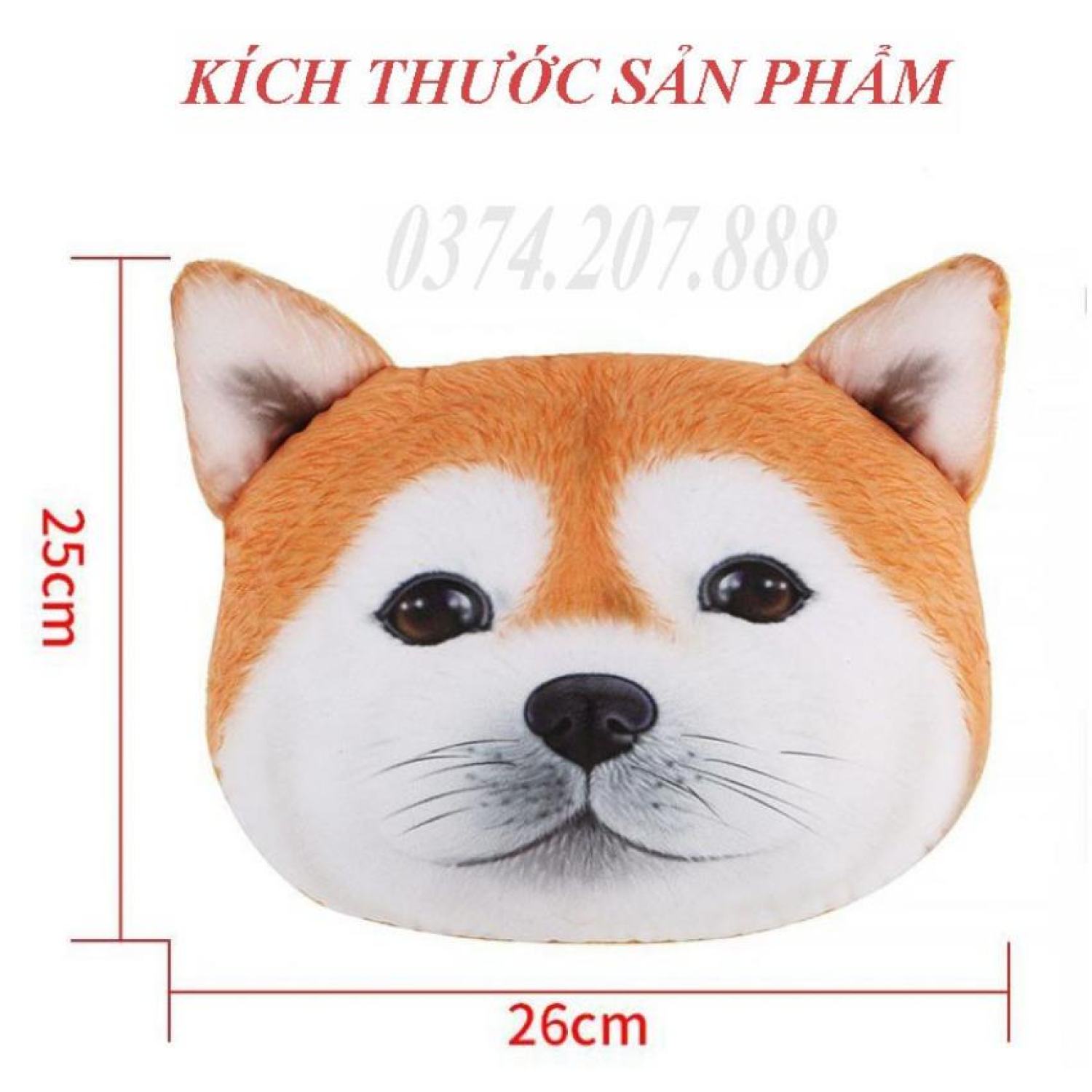 Gối tựa đầu xe hơi hình thú 3D