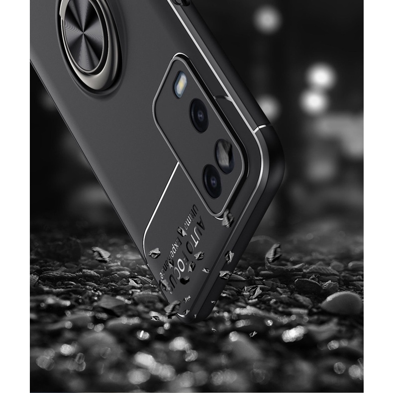 Ốp Lưng Auto Focus OPPO A54 Cao Su Bracket Iring