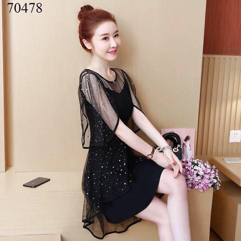 Đẩm xoe phối lưới kim tuyến siêu sang chảnh