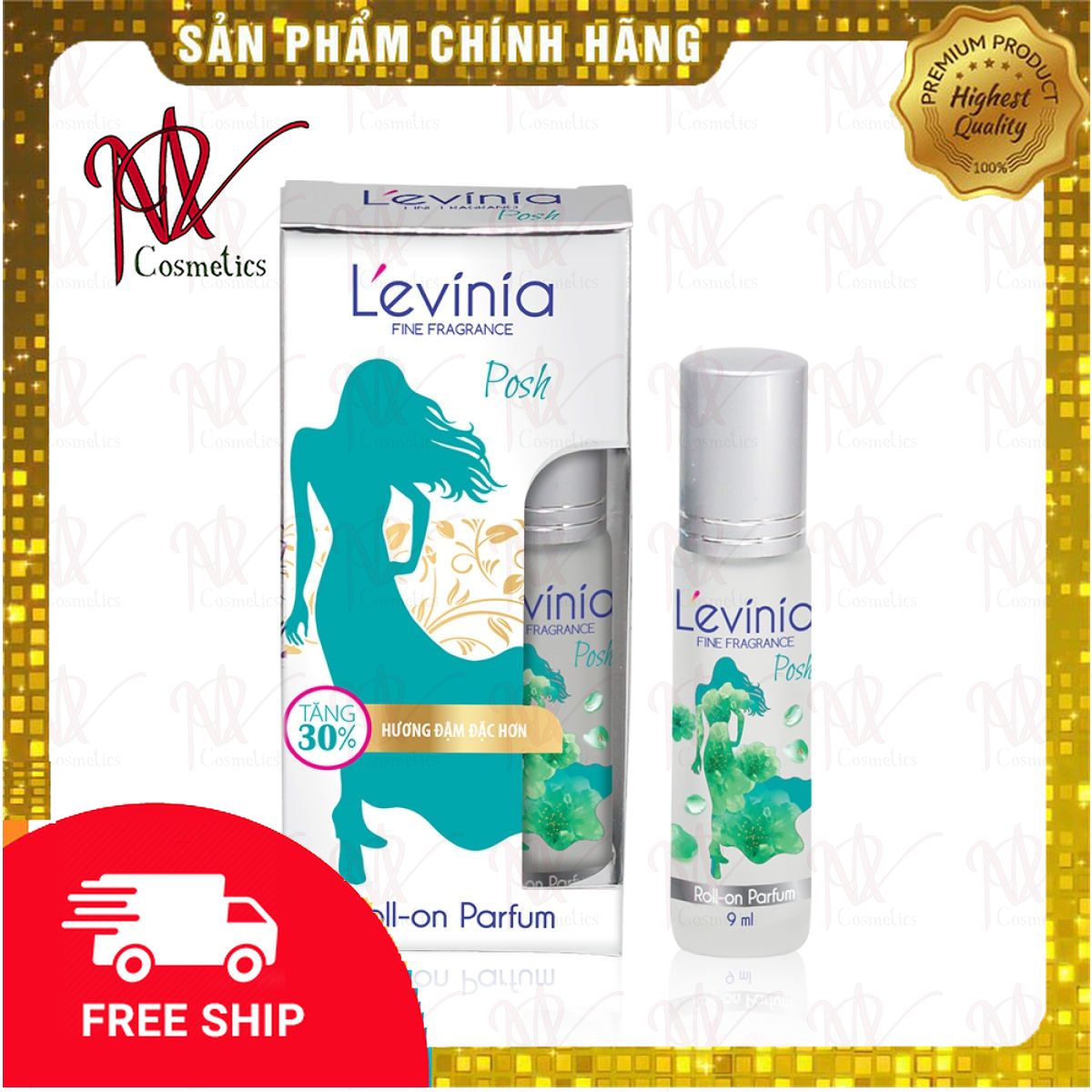 Nước hoa cao cấp dạng lăn Levinia 9ml
