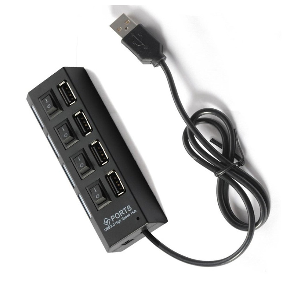 [HCM]Thiết bị chia cổng USB 4 cổng có công tắc